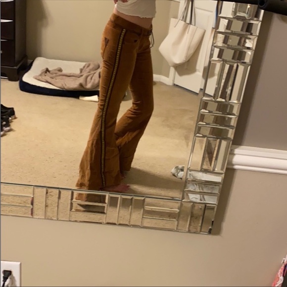 OneTeaspoon Marines Low Rise Brown Flare Corduroys - Picture 3 of 6